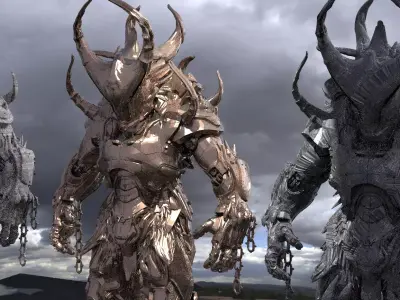 Minotaur sci fi design 3D model