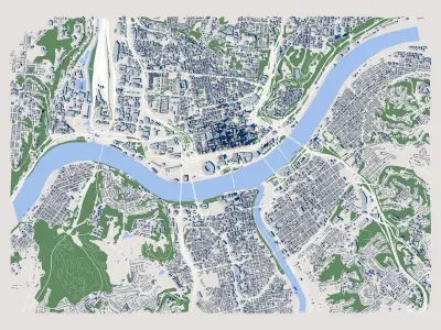 Cincinnati City Ohio USA 3D model