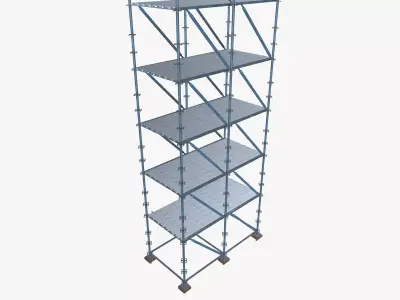 Rusted Scaffolding 3D model