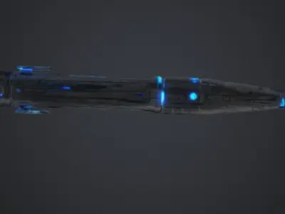 Futuristic pen 3D model