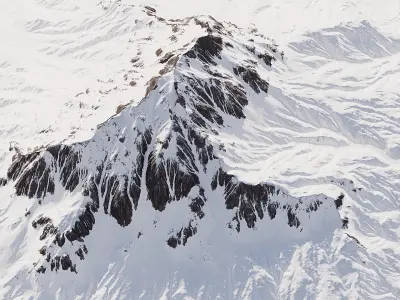 Snow Mountain 01 3D model