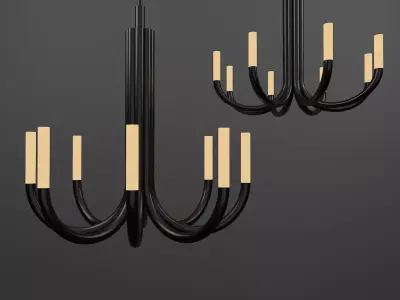 J LIGHT  CHANDELIER 3D model