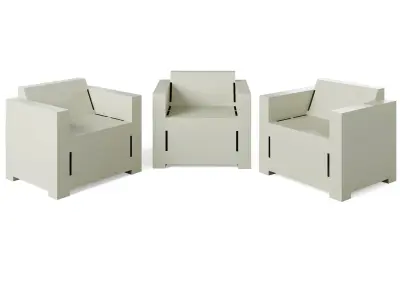 Park benches Manoa by univers and cite 3D model