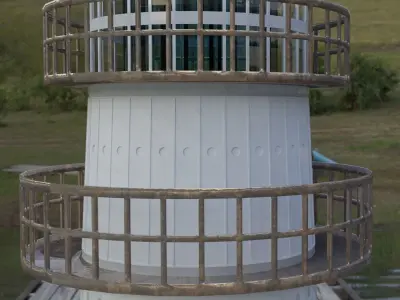 LightHouse Cabo Verde Low-poly 3D model