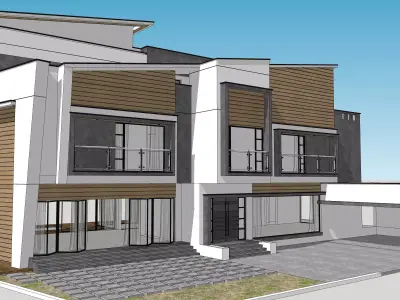 House Architectural Project 03 - The plan is empty 3D model