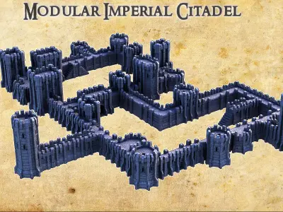Modular Imperial Citadel Tabletop Terrain 28 MM 3D print model