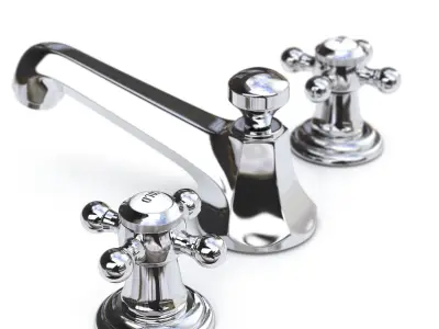 Dorrnbracht Madison Flair Faucet cross handles 3D model