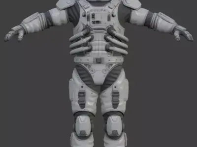 Astronaut Spacesuit 3D Model 3D model