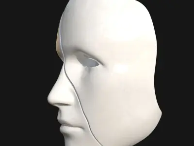 Broken mask 3D model