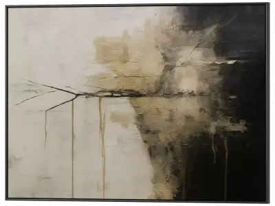 Set of 3 Abstract Paintings in Frames 3D model 54