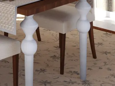 Dining Room Scene Free 3D model