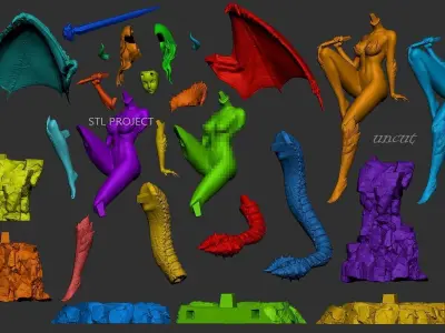 Diablos Girl 3D print model