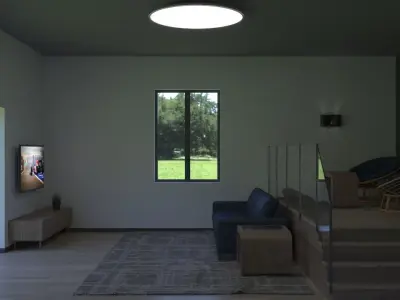 Minimal living room 3D model