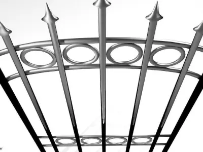 Steel Gate Type 3 3D model