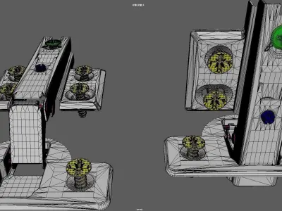 Cabinet hinge 3D model Free 3D model