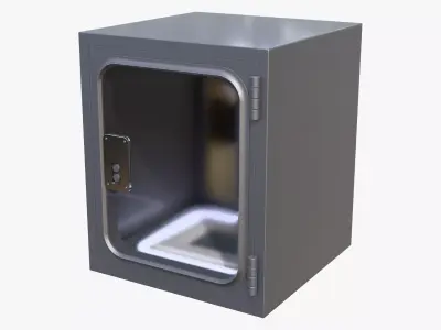 Industrial Metal Pass Box M1 3D model