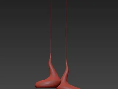 Unusual Pendant Light 3D model