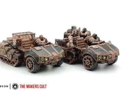 Tempest Legion and Black Knights - Halftrack 3D print model