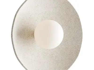 Organic Ceramic Sconce 3D model