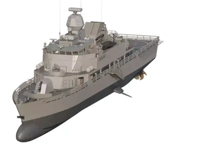 GREEK NAVY GUARD PATROL BOAT 3D model