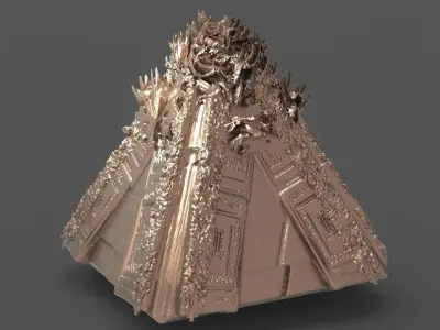 Hell pyramid Ghost version 3D model
