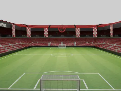 Olympiakos Piraeus Football Stadium Low-poly 3D model