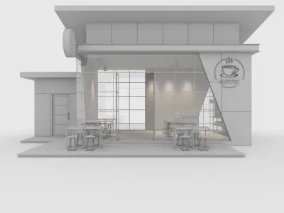 Cafe Modern 1 3D model