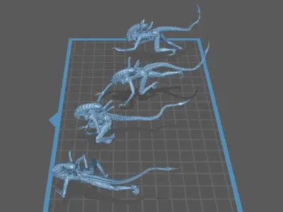 alien High Detail 3D print model 3D print model