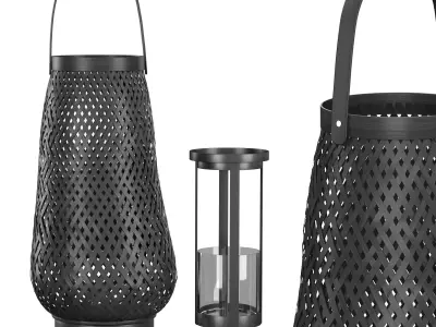 KIRANA LANTERN BRONZE 3D model