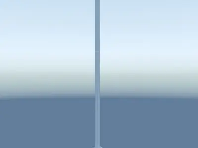 Streetlamp modern design Low-poly 3D model