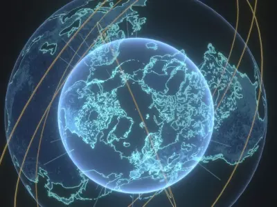 Animated Hologram Planet Earth No 2 With 50 Sci-Fi Music Tracks Low-poly 3D model