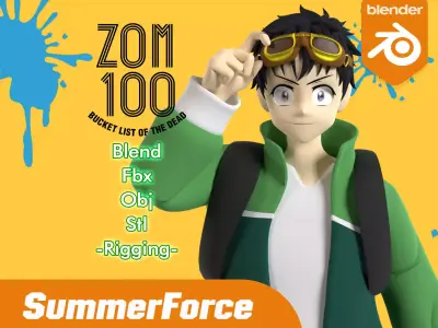 Akira Tendou - Zom 100 3D model