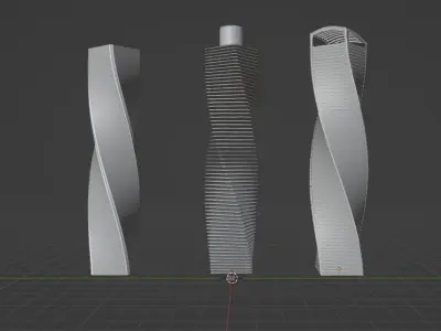 Rounded building     Anuar Abilsinov Free low-poly 3D model
