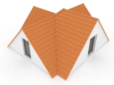 Realistic Roof Shingles 5 3D model