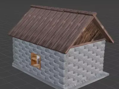 Small Rustic Summer Hut  Texture