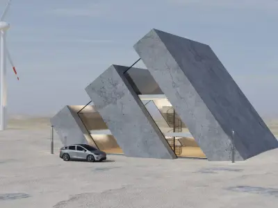 Awesome building 3d model Low-poly 3D model