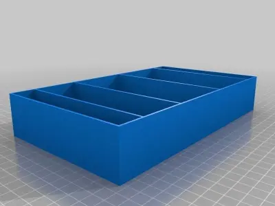 Generic Tray Creator Script with rounded bin floors Free 3D print model