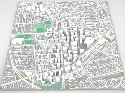 Cityscape Arlington Texas USA 3D model