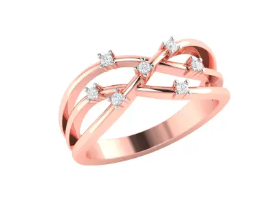 Women Ring  Render 3dm STL OBJ FBX Details 3D print model 348