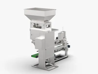 Automatic Quantitative Packaging Scale Machine 3D model
