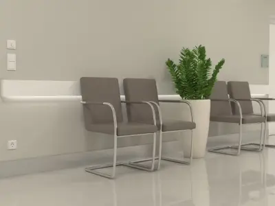 Hospital Hallway 3D model