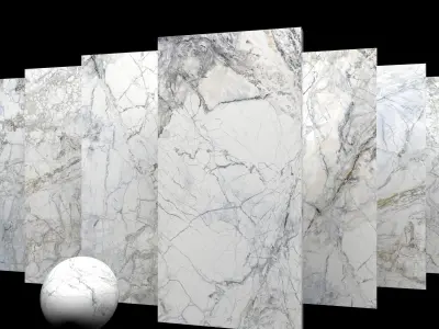 Marble Set Museum Supreme White 80x160 Set 3 Texture