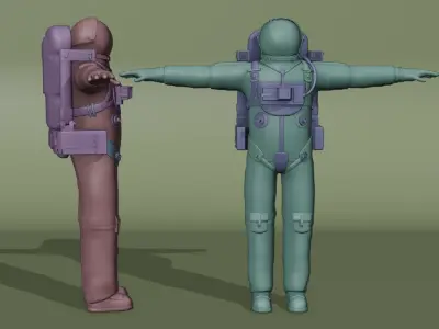 SPACE ASTRONAUT  3D model