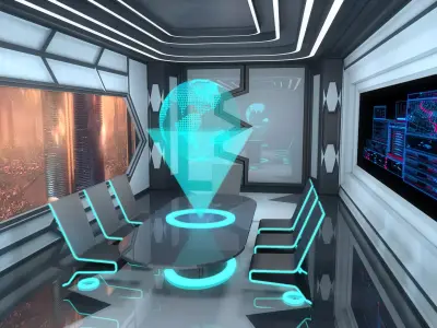 Sci Fi Room 3D model