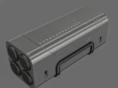Sci-Fi Gun Barrel Set 3D model