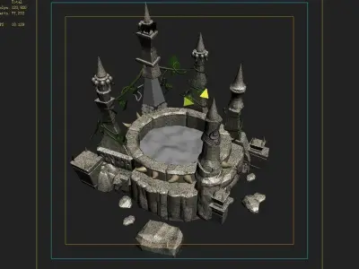 Game Gangs demon cave - wishing well 3D model