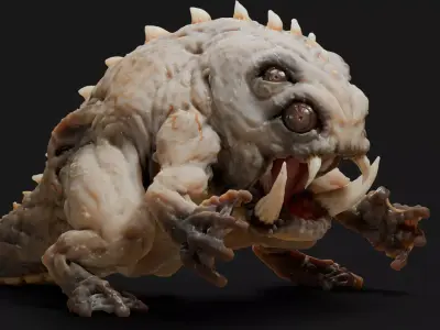 Lizard Demon Blender 3D model