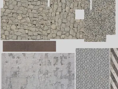 Old Arch Bridge Low-poly 3D model