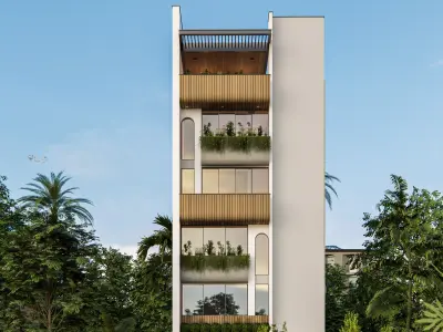 Modern Low Rise Residence 3D model 2 3D model