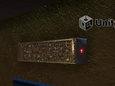 LED Emergency Lamp Lampada de Emergencia Free low-poly 3D model